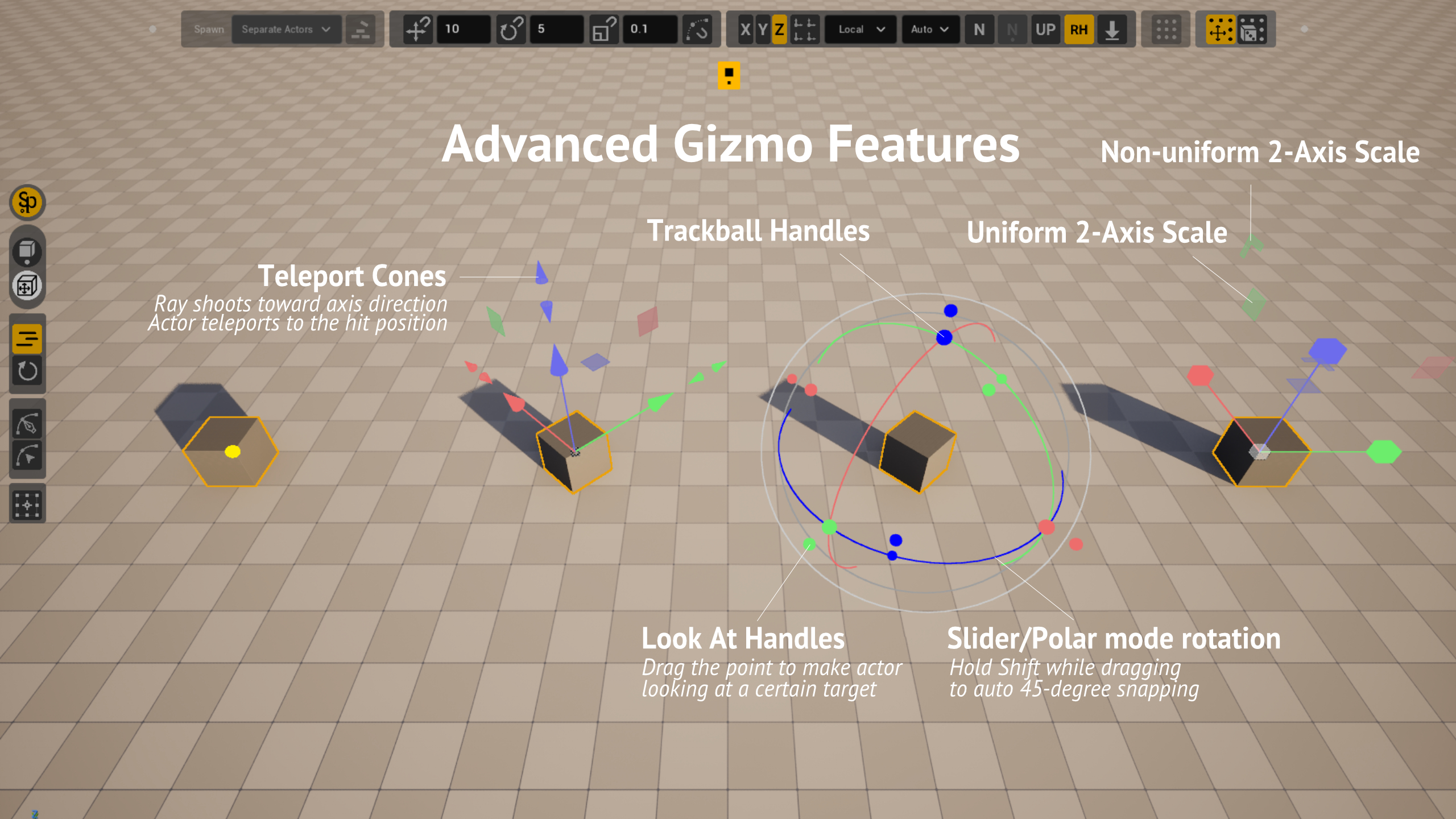 SuperPlacer Advanced Gizmo